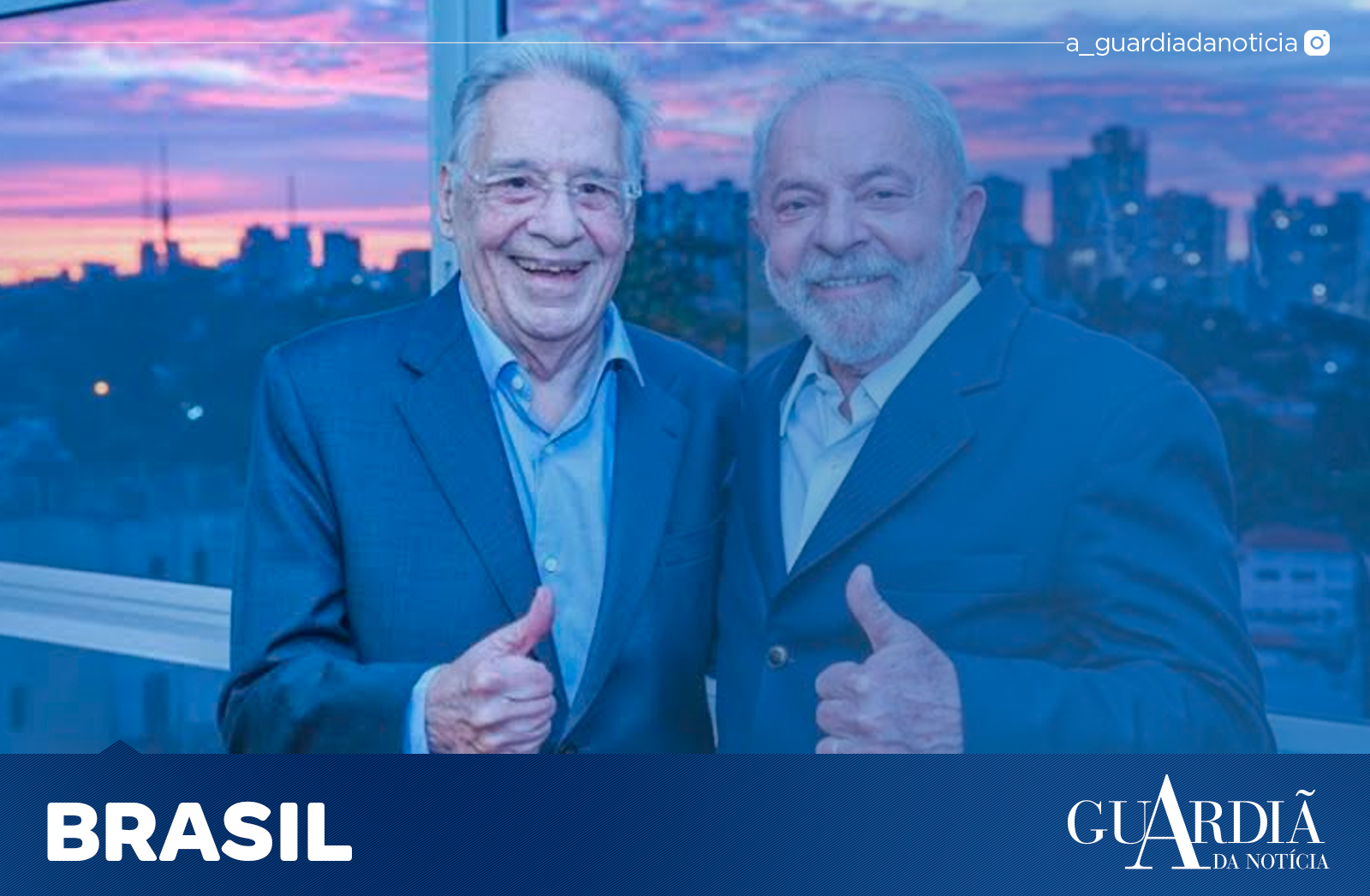 FHC e Lula durante encontro em 2022